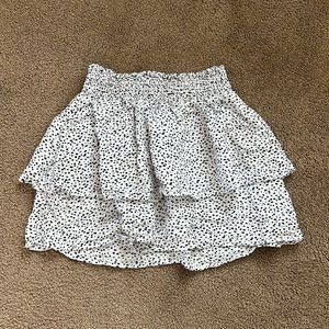 Forever 21, two tiered black and white mini skirt.